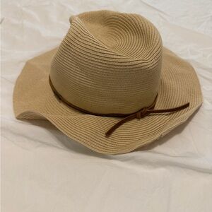 Brixton Wide Brim Tan Sun Hat XS